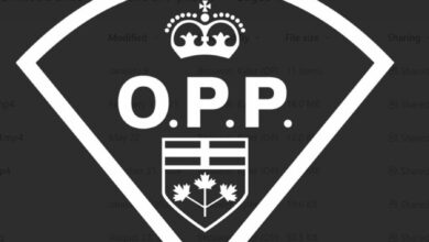 Ontario Provincial Police (OPP) logo for public safety alert in New Liskeard, Ontario